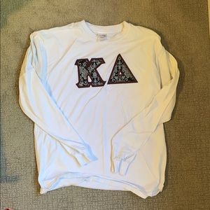 Kappa Delta letter long sleeve shirt